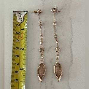 Kendra Scott rose gold ear jacket earrings